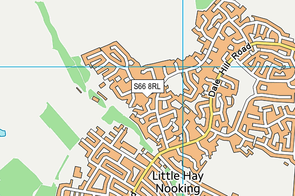 S66 8RL map - OS VectorMap District (Ordnance Survey)