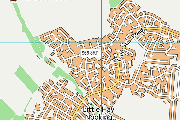 S66 8RP map - OS VectorMap District (Ordnance Survey)