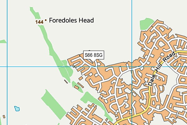 S66 8SG map - OS VectorMap District (Ordnance Survey)