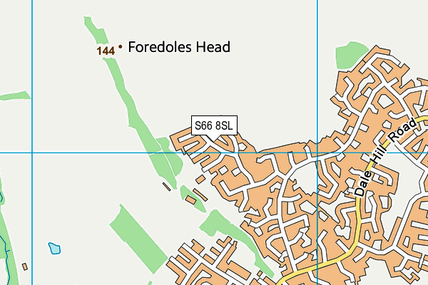 S66 8SL map - OS VectorMap District (Ordnance Survey)