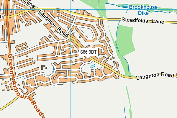 S66 9DT map - OS VectorMap District (Ordnance Survey)