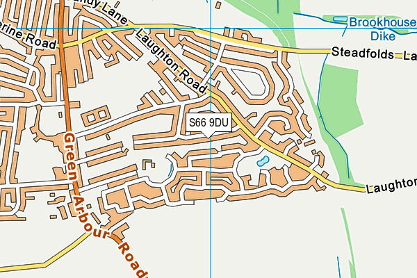 S66 9DU map - OS VectorMap District (Ordnance Survey)