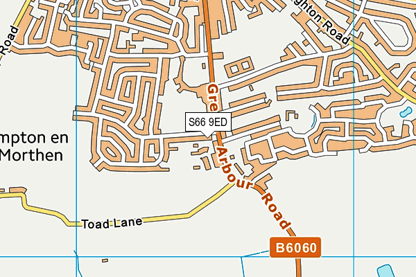 S66 9ED map - OS VectorMap District (Ordnance Survey)