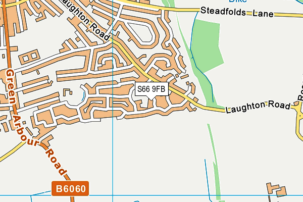 S66 9FB map - OS VectorMap District (Ordnance Survey)