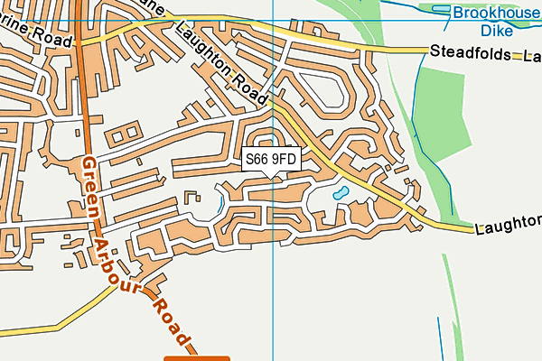 S66 9FD map - OS VectorMap District (Ordnance Survey)