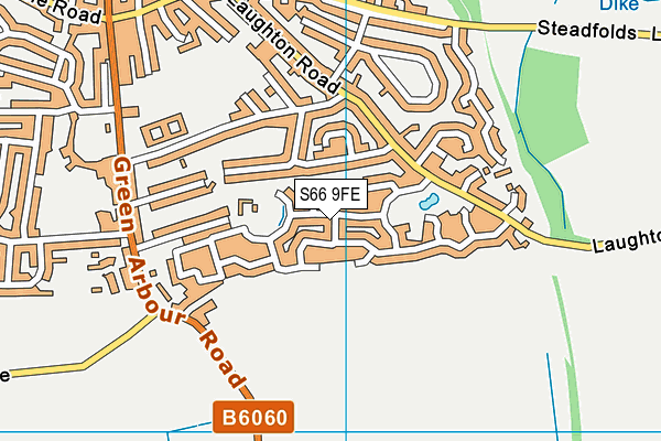 S66 9FE map - OS VectorMap District (Ordnance Survey)