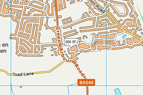 S66 9FJ map - OS VectorMap District (Ordnance Survey)