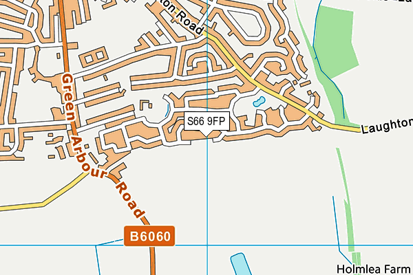 S66 9FP map - OS VectorMap District (Ordnance Survey)