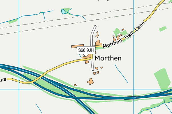 S66 9JH map - OS VectorMap District (Ordnance Survey)