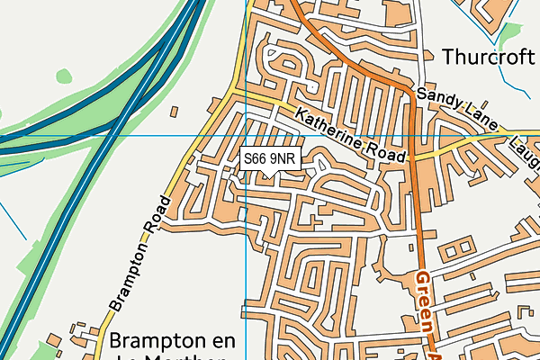 S66 9NR map - OS VectorMap District (Ordnance Survey)
