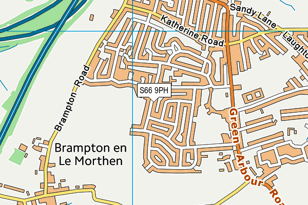 S66 9PH map - OS VectorMap District (Ordnance Survey)
