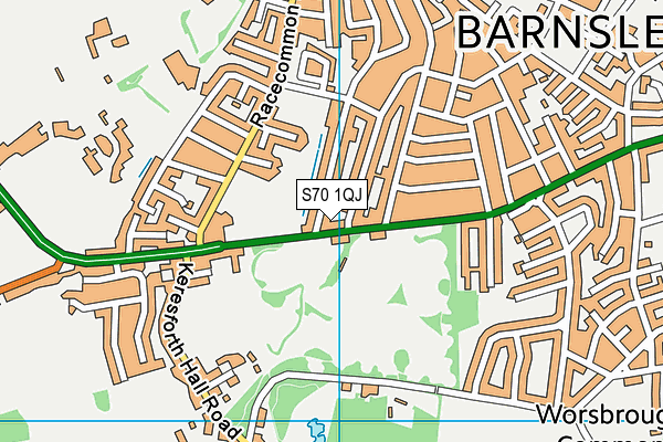 S70 1QJ map - OS VectorMap District (Ordnance Survey)