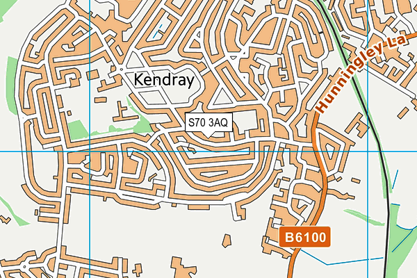 S70 3AQ map - OS VectorMap District (Ordnance Survey)