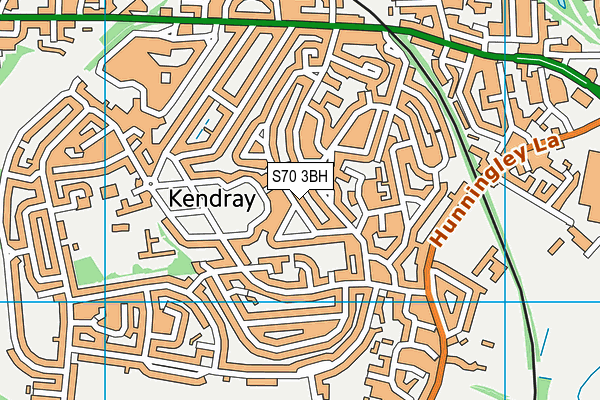 S70 3BH map - OS VectorMap District (Ordnance Survey)