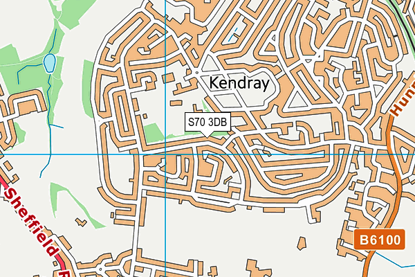 S70 3DB map - OS VectorMap District (Ordnance Survey)