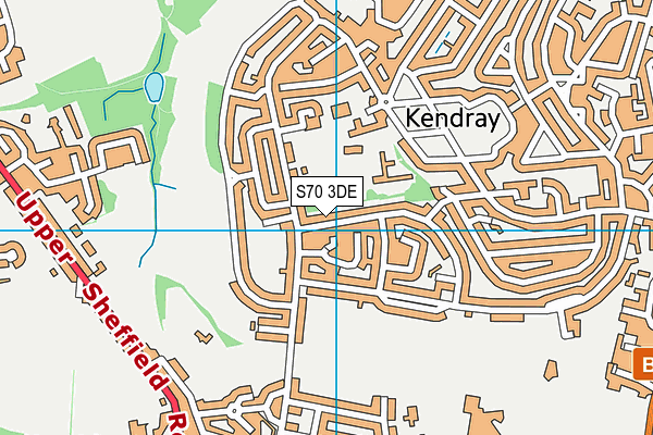 S70 3DE map - OS VectorMap District (Ordnance Survey)