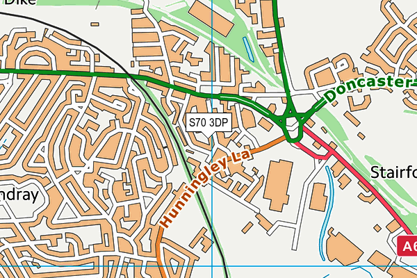 S70 3DP map - OS VectorMap District (Ordnance Survey)