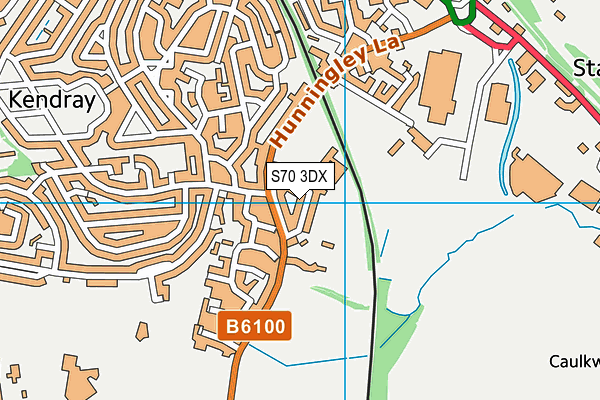 S70 3DX map - OS VectorMap District (Ordnance Survey)