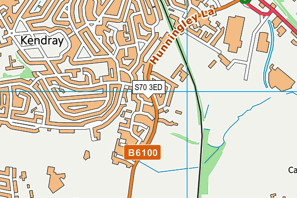 S70 3ED map - OS VectorMap District (Ordnance Survey)
