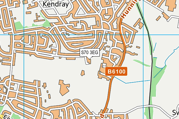 S70 3EG map - OS VectorMap District (Ordnance Survey)
