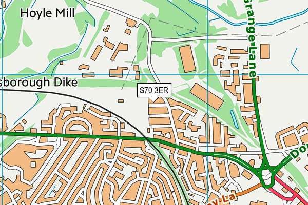 S70 3ER map - OS VectorMap District (Ordnance Survey)