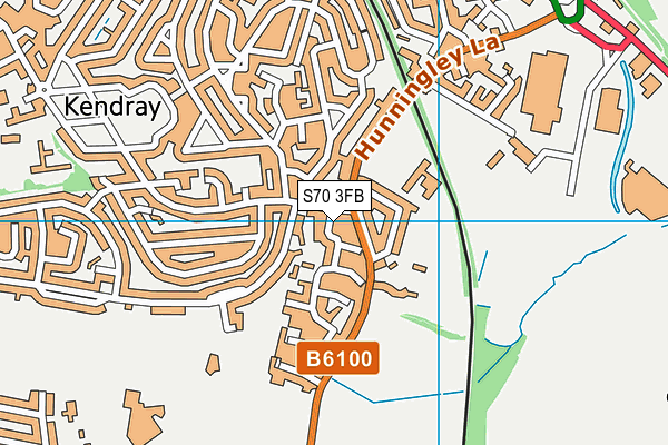 S70 3FB map - OS VectorMap District (Ordnance Survey)