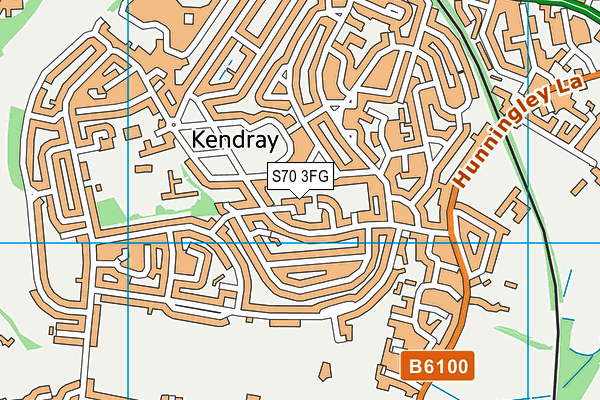 S70 3FG map - OS VectorMap District (Ordnance Survey)