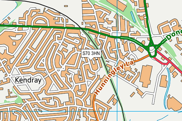 S70 3HN map - OS VectorMap District (Ordnance Survey)