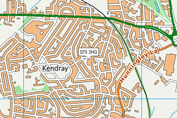 S70 3HQ map - OS VectorMap District (Ordnance Survey)