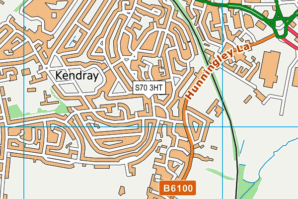 S70 3HT map - OS VectorMap District (Ordnance Survey)