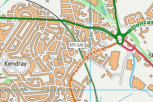 S70 3JQ map - OS VectorMap District (Ordnance Survey)