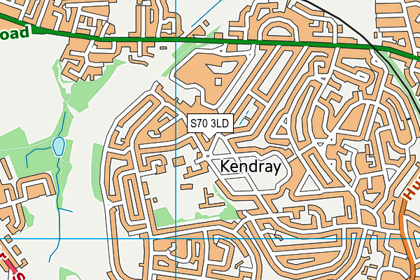 S70 3LD map - OS VectorMap District (Ordnance Survey)