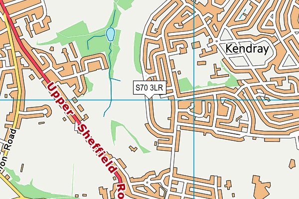S70 3LR map - OS VectorMap District (Ordnance Survey)