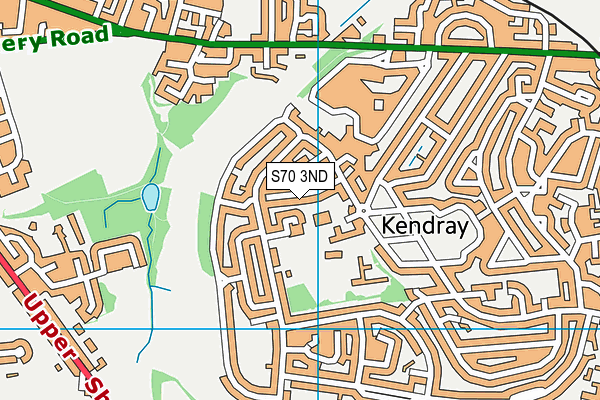 S70 3ND map - OS VectorMap District (Ordnance Survey)