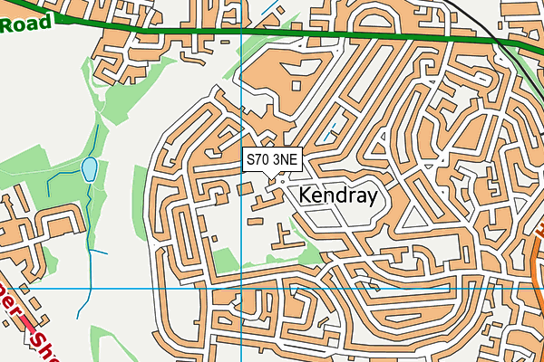 S70 3NE map - OS VectorMap District (Ordnance Survey)