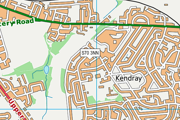 S70 3NN map - OS VectorMap District (Ordnance Survey)