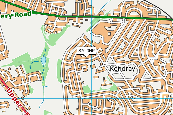 S70 3NP map - OS VectorMap District (Ordnance Survey)