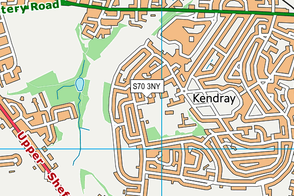 S70 3NY map - OS VectorMap District (Ordnance Survey)