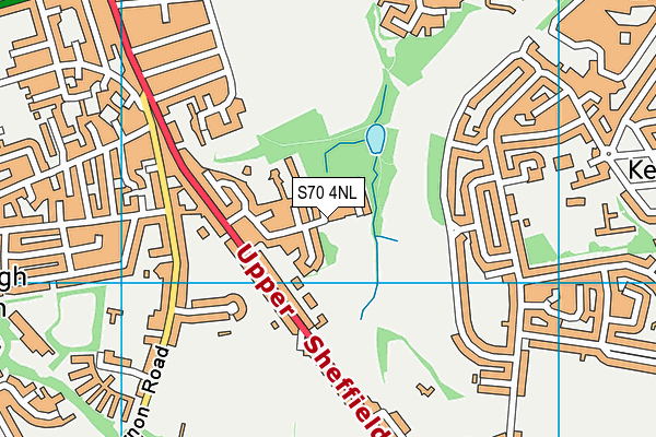S70 4NL map - OS VectorMap District (Ordnance Survey)
