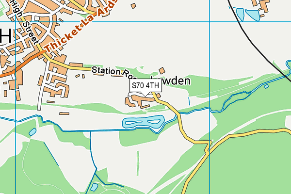 S70 4TH map - OS VectorMap District (Ordnance Survey)