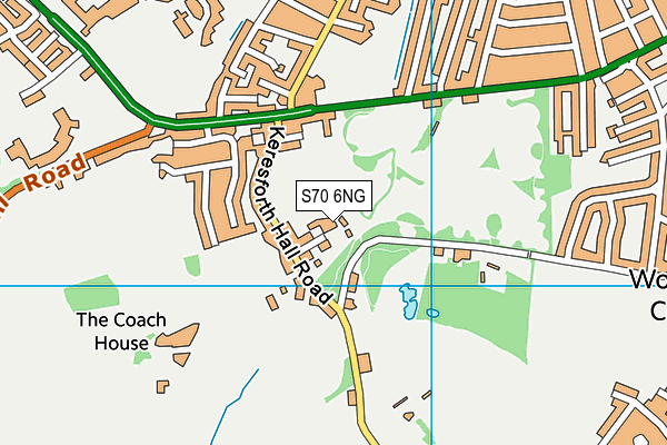 S70 6NG map - OS VectorMap District (Ordnance Survey)
