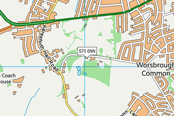 S70 6NN map - OS VectorMap District (Ordnance Survey)
