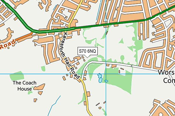 S70 6NQ map - OS VectorMap District (Ordnance Survey)