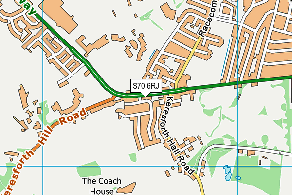 S70 6RJ map - OS VectorMap District (Ordnance Survey)