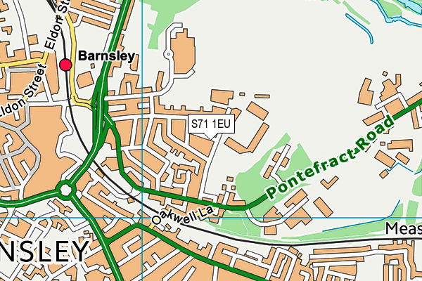 Barnsley Fc Training Ground map (S71 1EU) - OS VectorMap District (Ordnance Survey)