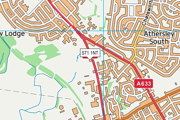S71 1NT map - OS VectorMap District (Ordnance Survey)