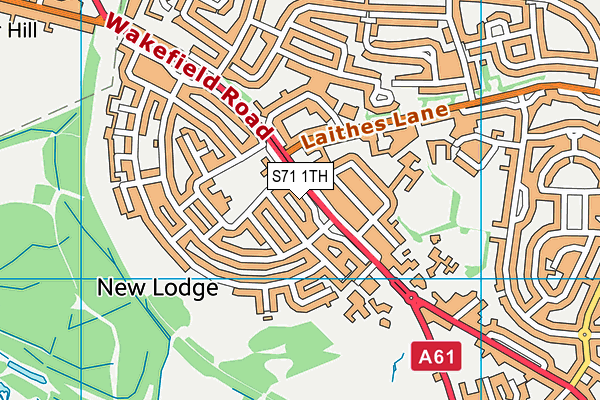 S71 1TH map - OS VectorMap District (Ordnance Survey)