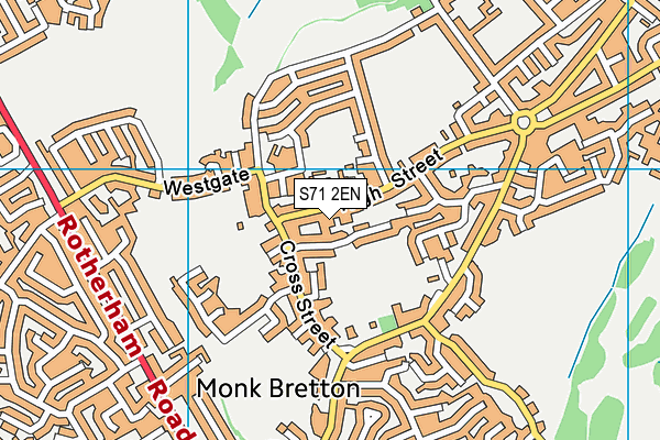 S71 2EN map - OS VectorMap District (Ordnance Survey)