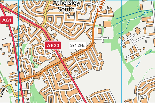 S71 2FE map - OS VectorMap District (Ordnance Survey)