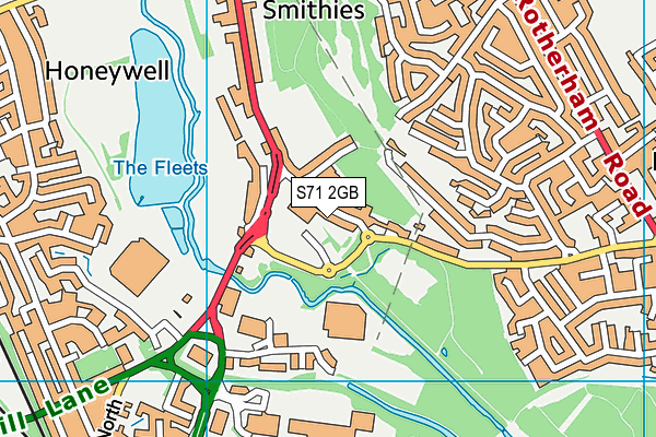 S71 2GB map - OS VectorMap District (Ordnance Survey)